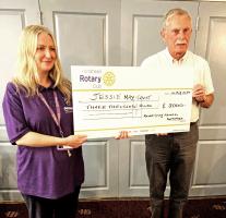 Jessie May cheque presentation